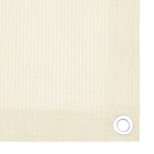 Altanafskærmning 90x300 cm HDPE cremefarvet