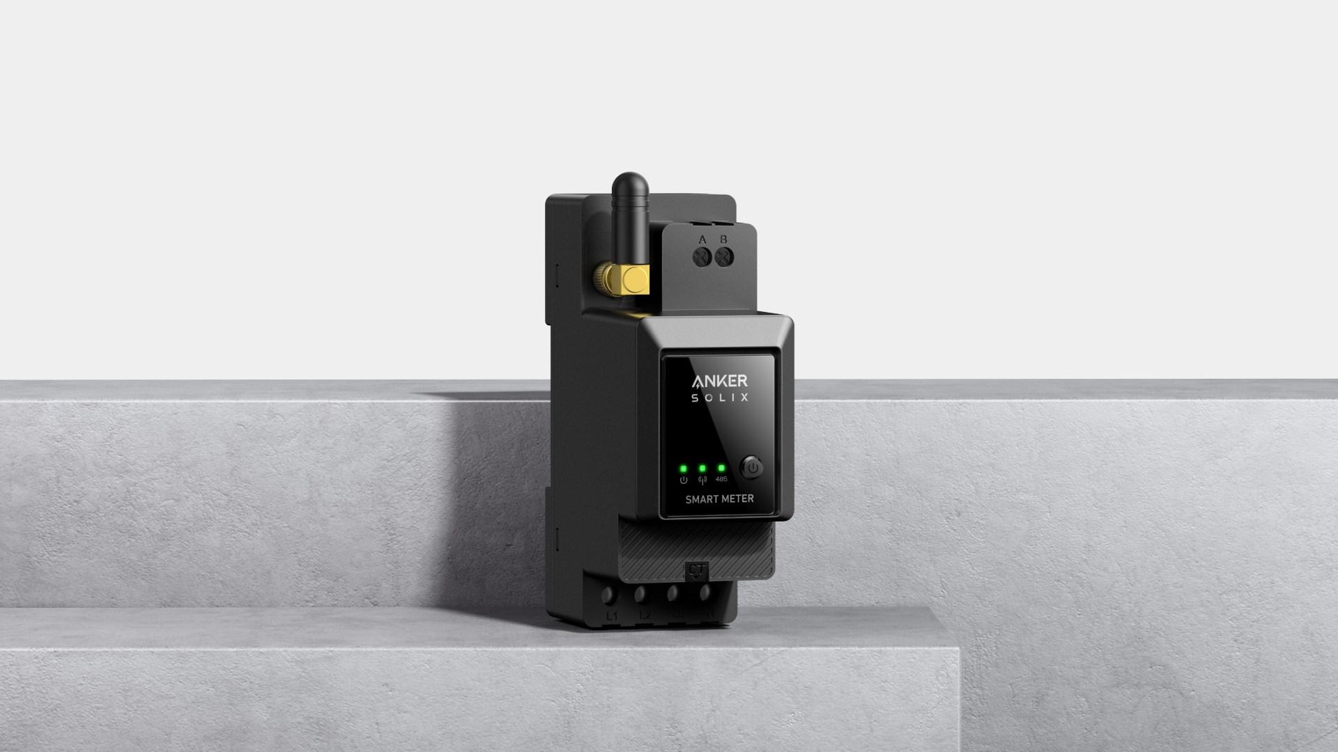Elmåler smart - ANKER SOLIX Smart Meter, sort billede