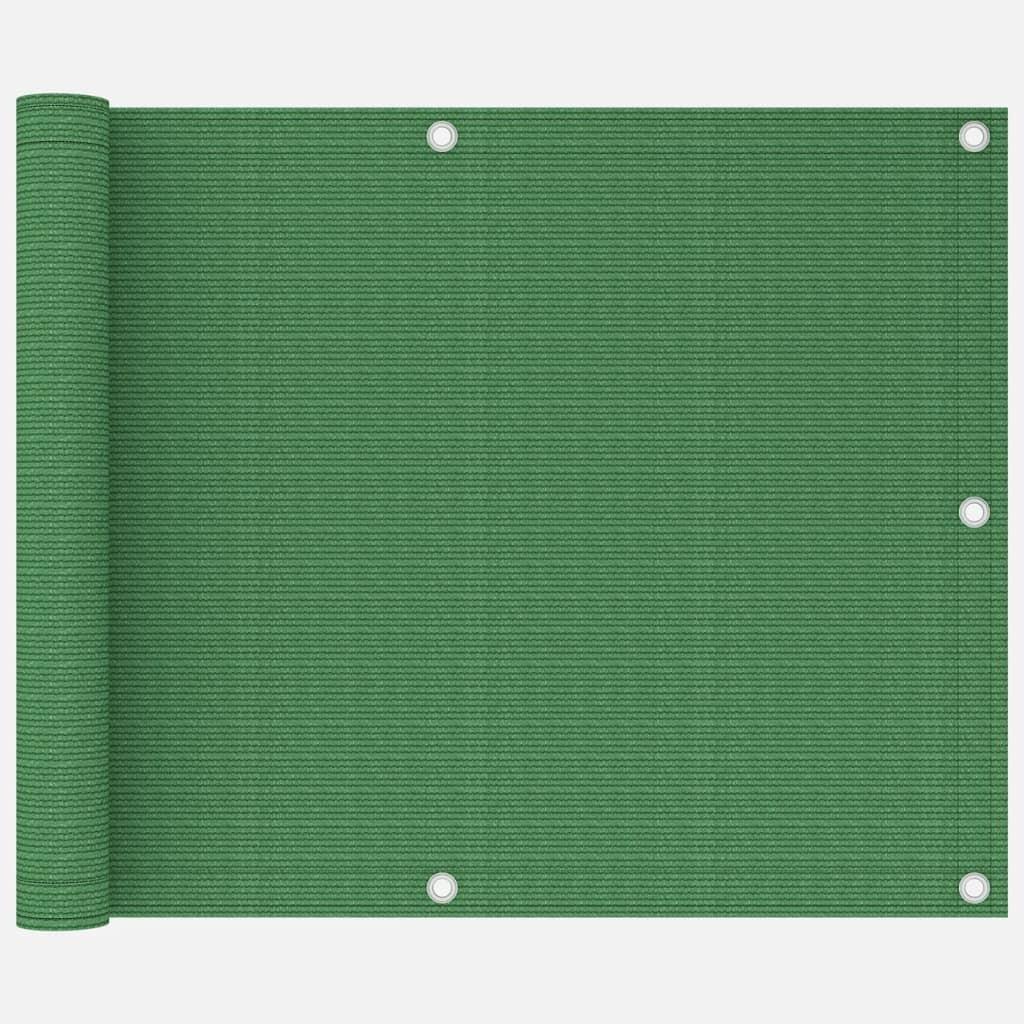 Altanafskærmning 75x500 cm HDPE lysegrøn