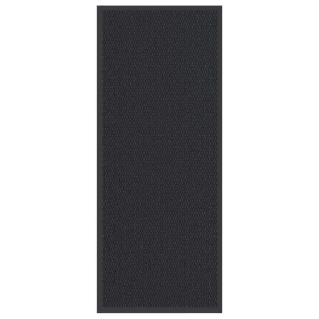 Dørmåtte 60x150 cm sort billede