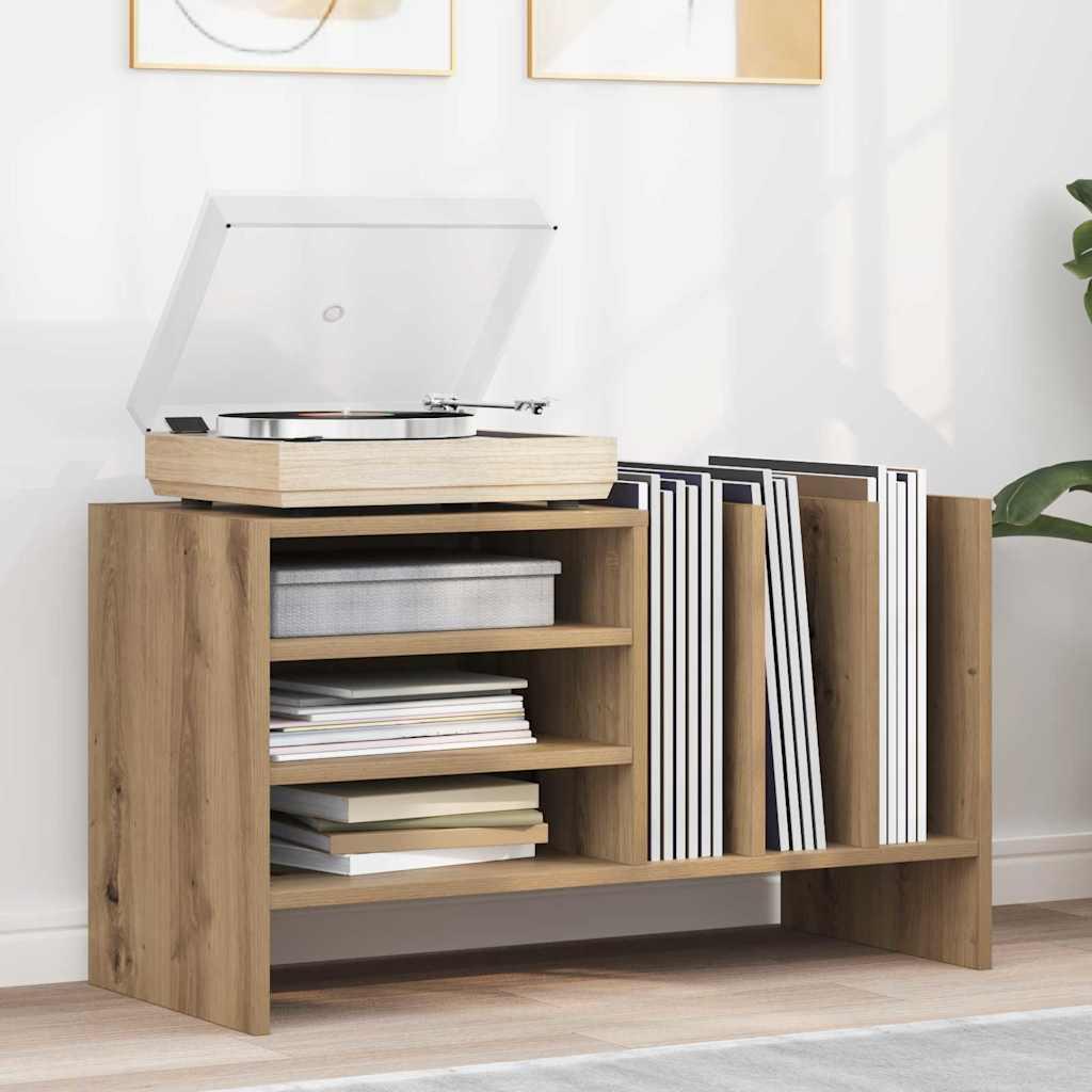 Pladeskab Artisan Egetræ 78,5 x 35 x 45 cm Konstrueret træ billede