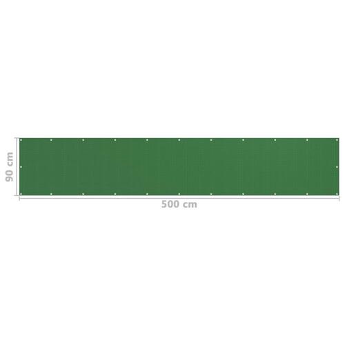 Altanafskærmning 90x500 cm HDPE lysegrøn
