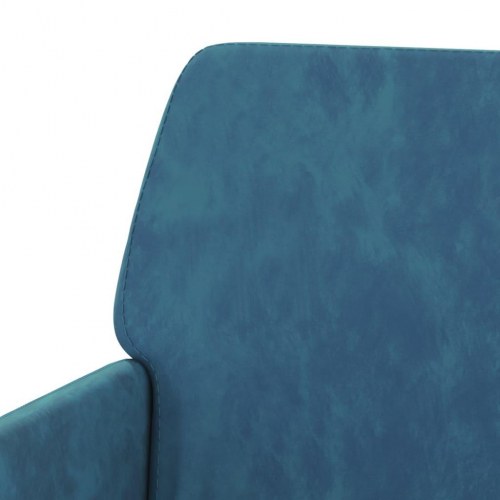 Lænestol i velour - 62 × 79 × 79 cm, blå
