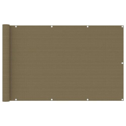 Altanafskærmning 120x400 cm HDPE gråbrun