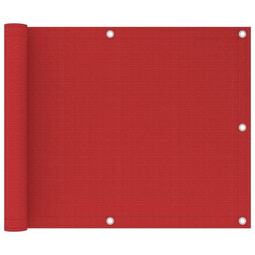 Altanafskærmning 75x300 cm HDPE rød