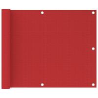 Altanafskærmning 75x500 cm HDPE rød