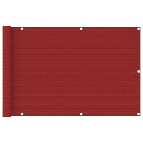 Altanafskærmning 90x400 cm HDPE rød