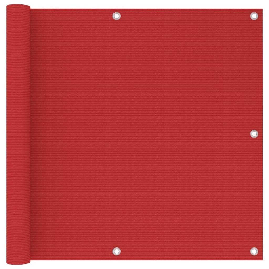Altanafskærmning 90x600 cm HDPE rød