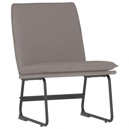 Loungestol i stof - gråbrun, 52×75×76 cm
