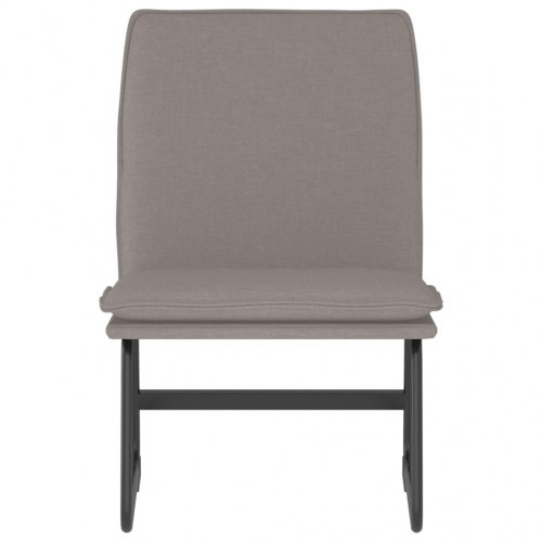 Loungestol i stof - gråbrun, 52×75×76 cm