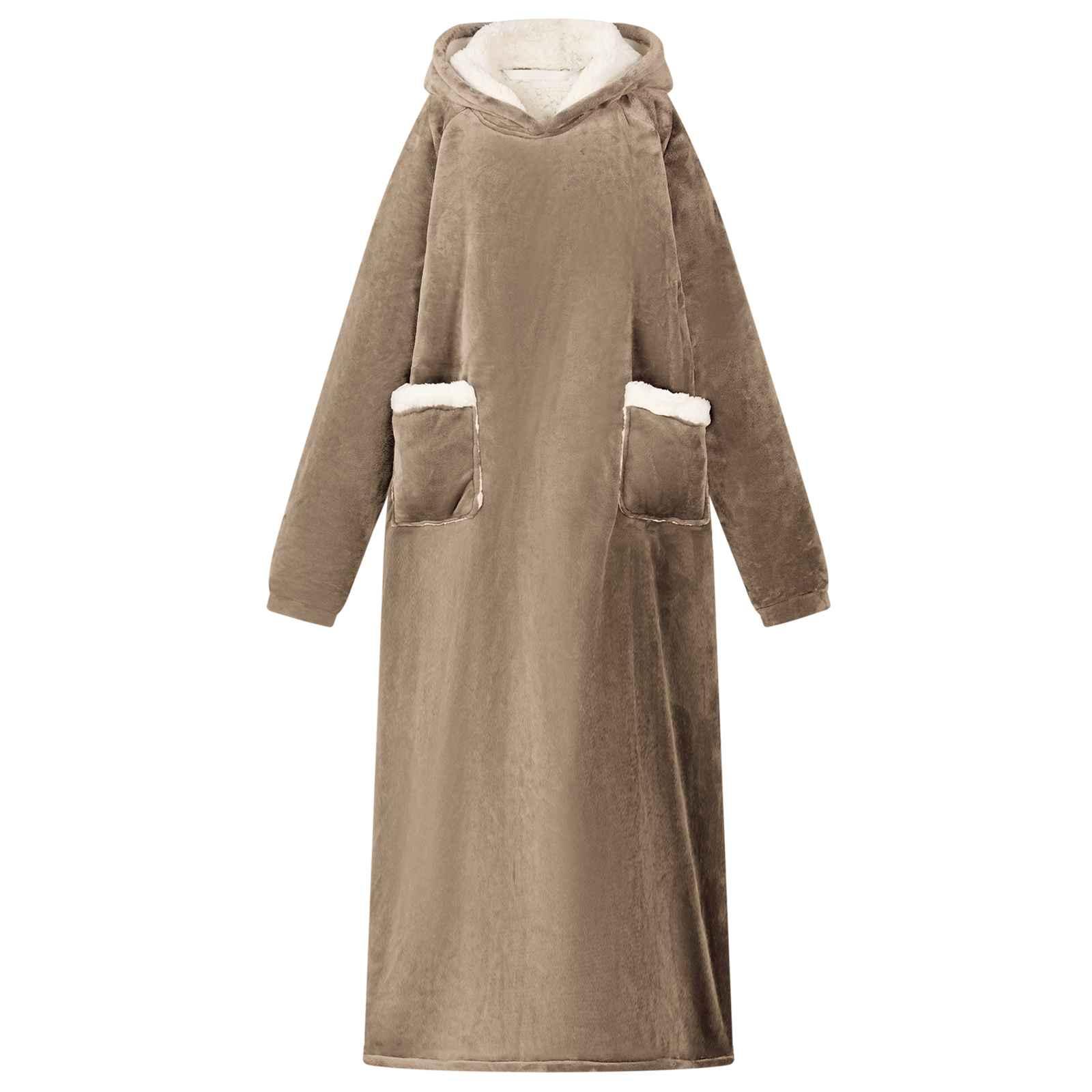 Tæppe-hoodie Camel xl Fleece og Flannel billede
