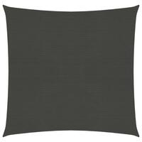 Solsejl 5x5 m 160 g/m² HDPE antracitgrå
