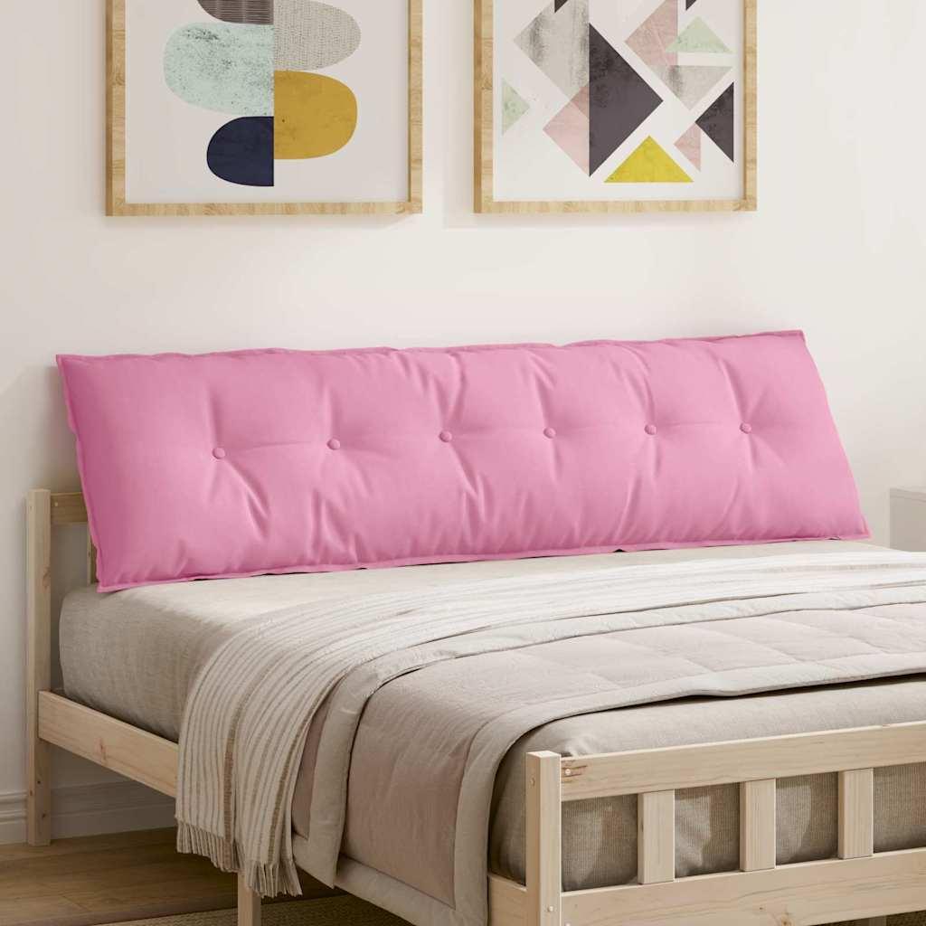 Rygpude Lyserød 180 x 19 x 50 cm Stof billede