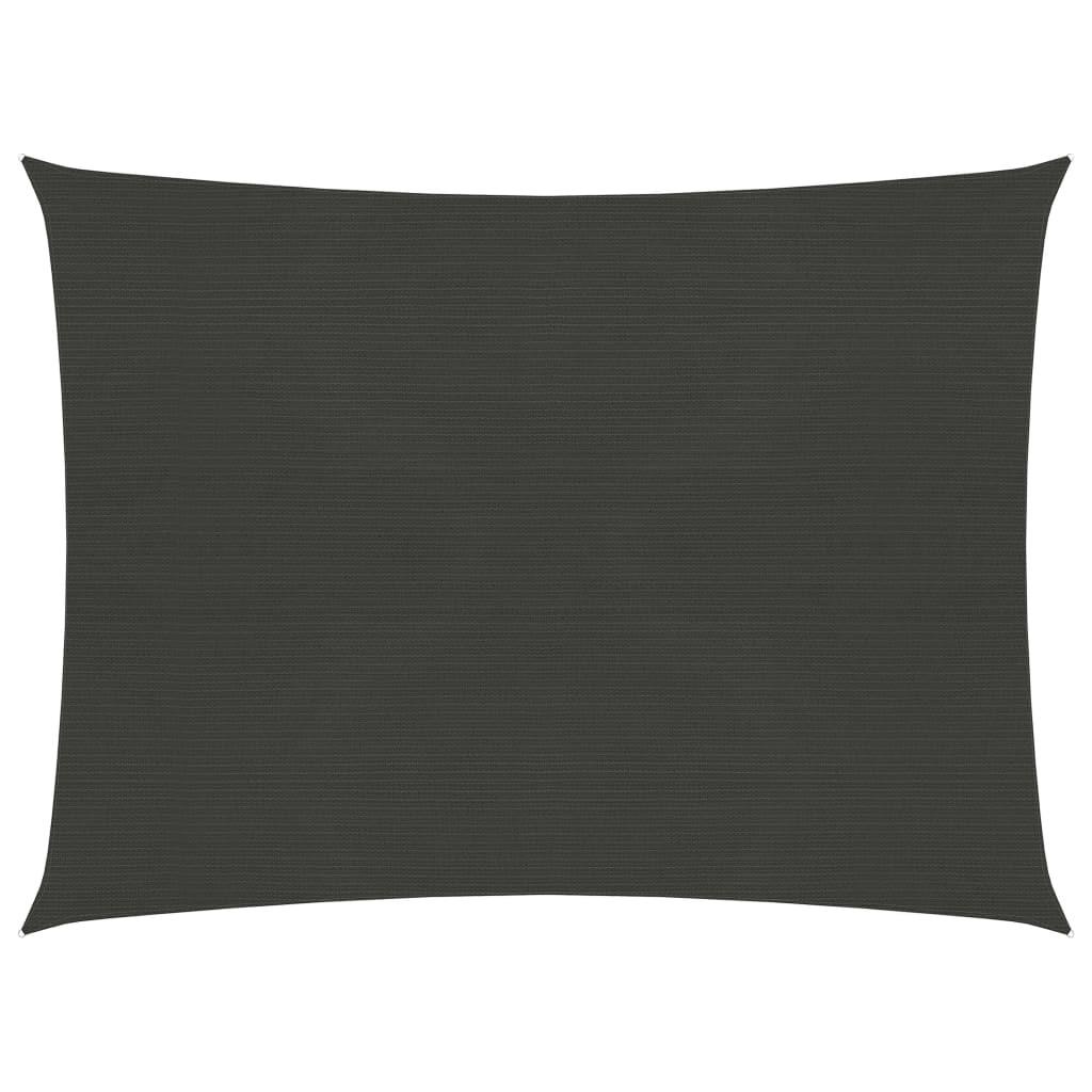 Solsejl 160 g/m² 2x2,5 m HDPE antracitgrå billede