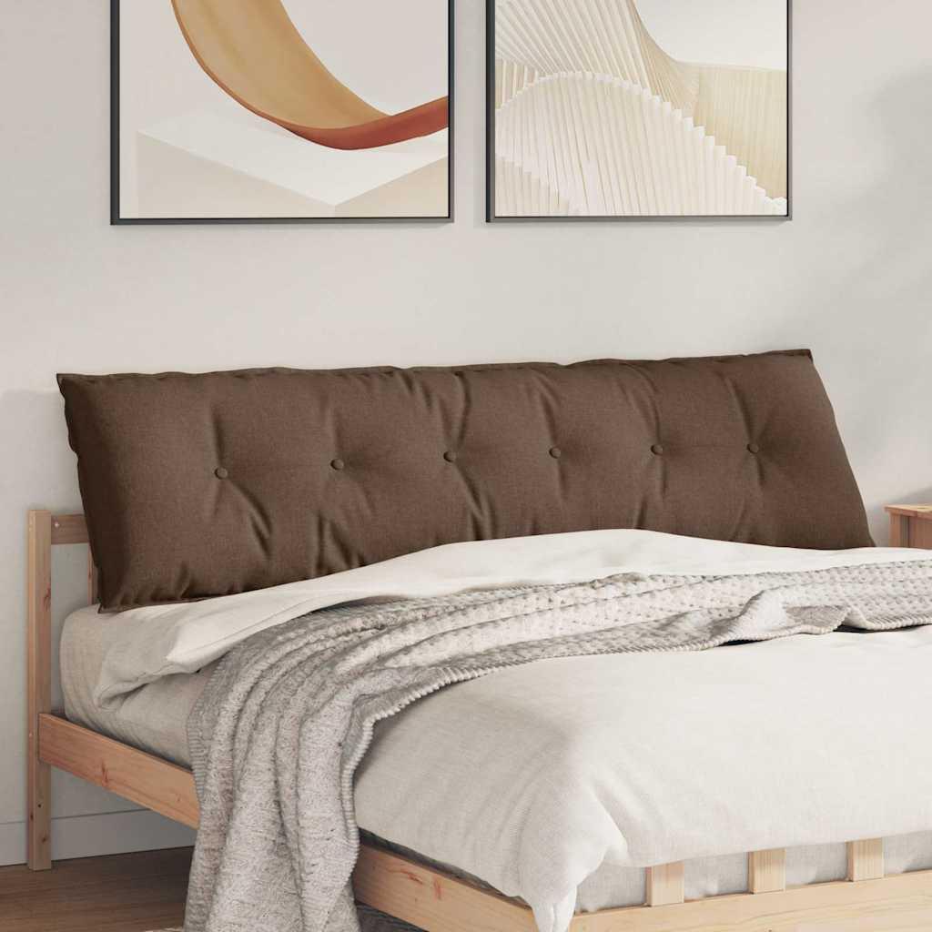 Rygpude Brun 180 x 19 x 50 cm Stof billede