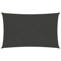 Solsejl 3x4 m 160 g/m² HDPE antracitgrå