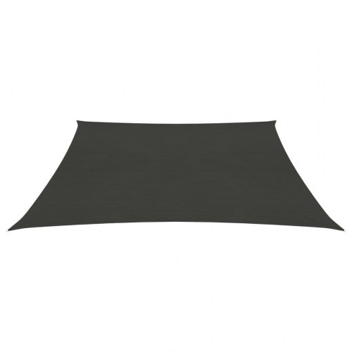 Solsejl i HDPE 3/4 × 3 m - antracitgrå trapez, 160 g/m²