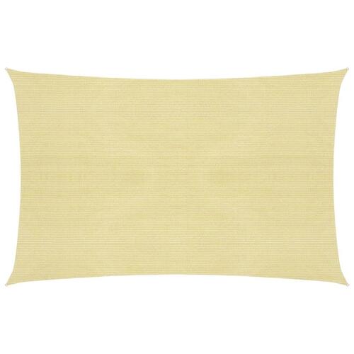 Solsejl 2x2,5 m 160 g/m² HDPE beige
