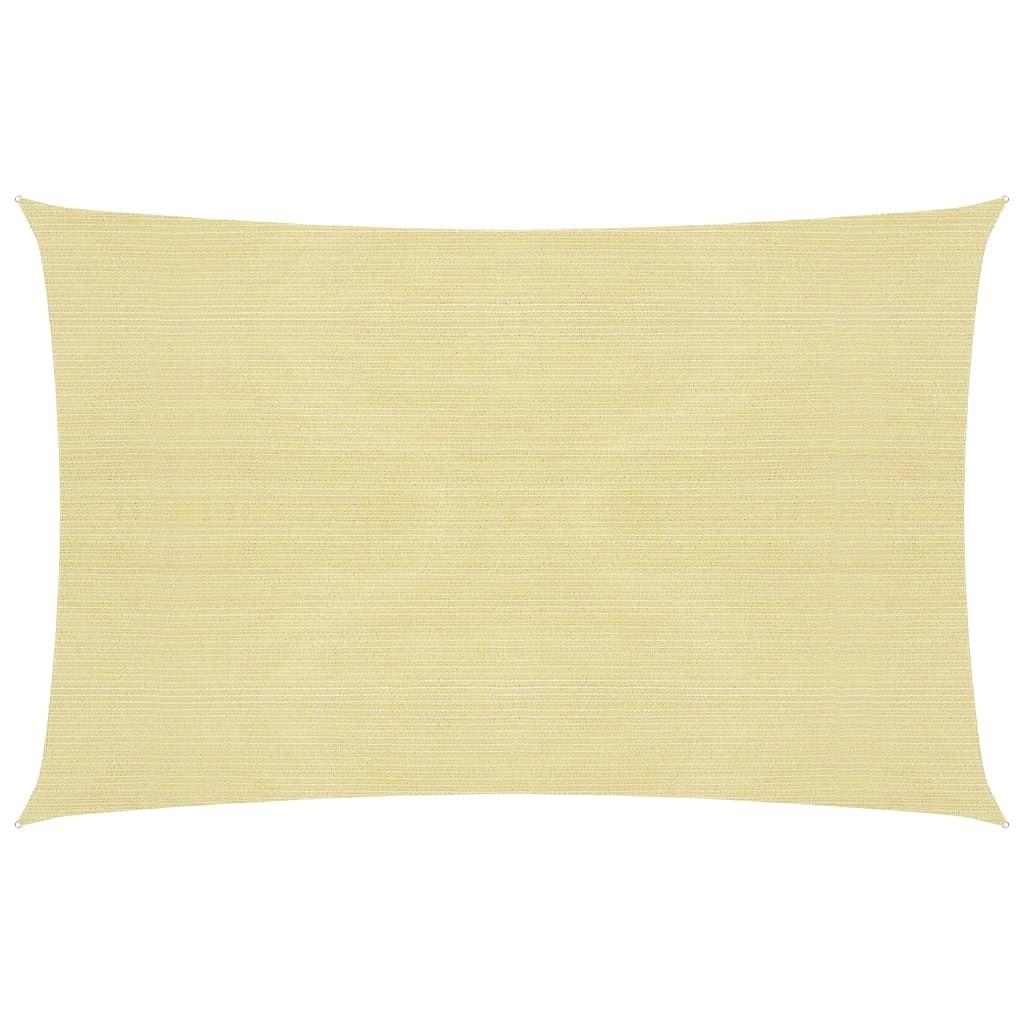 Solsejl 2x2,5 m 160 g/m² HDPE beige