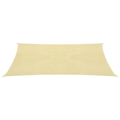 Solsejl 2x2,5 m 160 g/m² HDPE beige