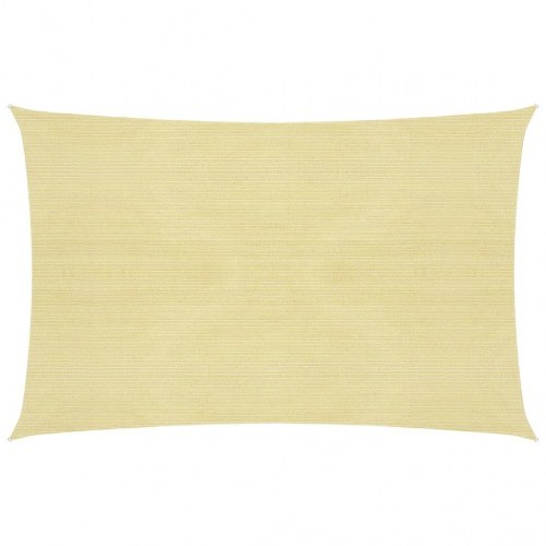 Solsejl 2x3 m 160 g/m² HDPE beige