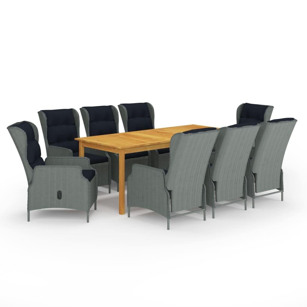 Spisebordssæt Til Haven 7 Dele - 8 / Lysegrå