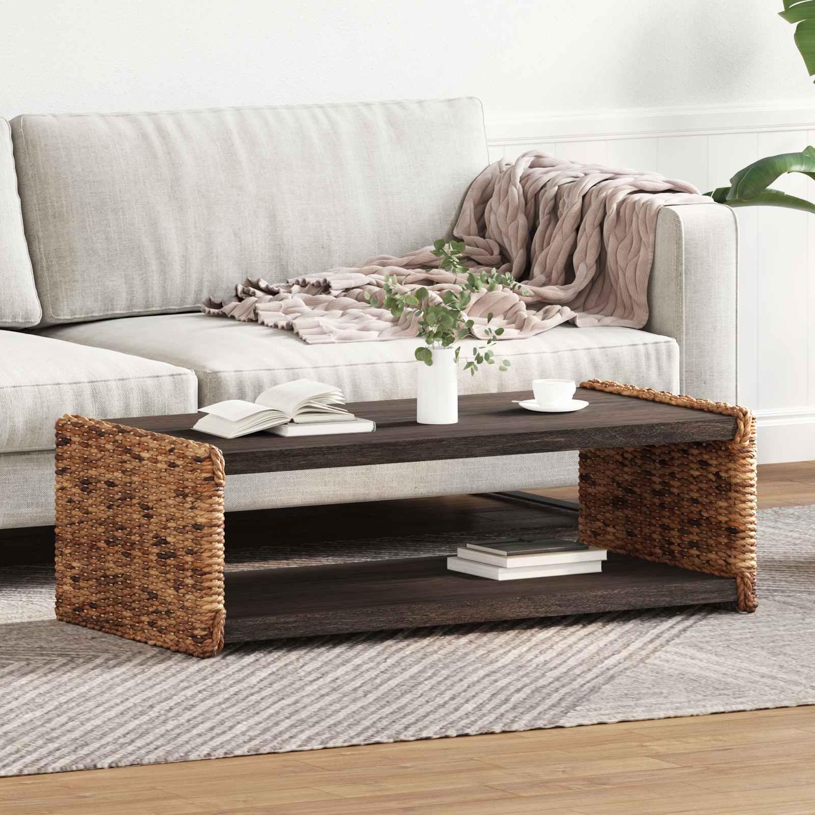 Sidebord Naturfarvet 44,5 x 45 x 45 cm Massiv Mahogni billede