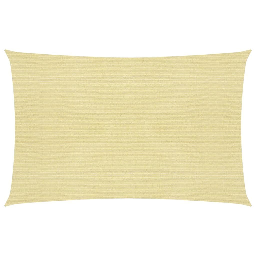 Solsejl 160 g/m² 3x4 m HDPE beige billede