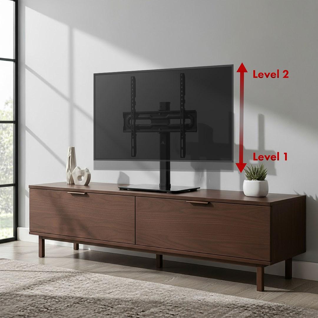 TV bordstander Maclean MC-132 – drejbar 32–55", VESA 75x75–400x400, max 35 kg billede