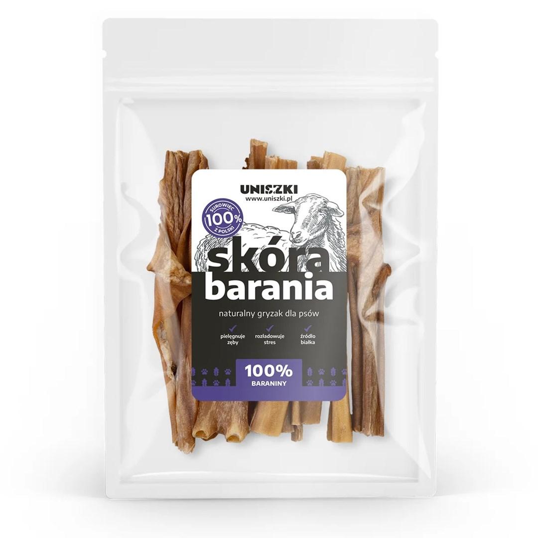 Hunde tyggeben lam – UNISZKI fåreskind 100 g billede