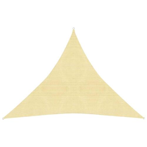 Solsejl 160 g/m² 3x3x3 m HDPE beige
