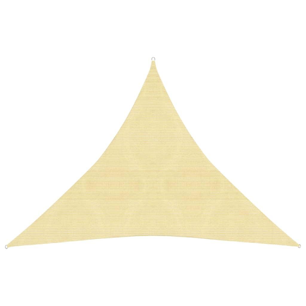 Solsejl 160 g/m² 3x3x3 m HDPE beige