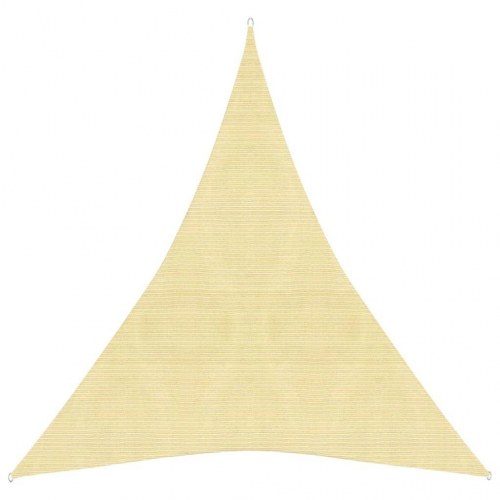 Solsejl 160 g/m² 5x7x7 m HDPE beige