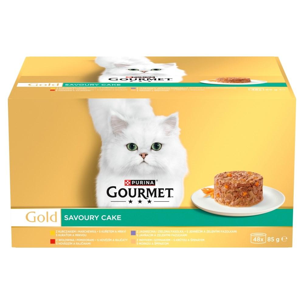 Vådfoder til kat – Purina Gourmet Gold Savoury Cake, 48×85 g billede