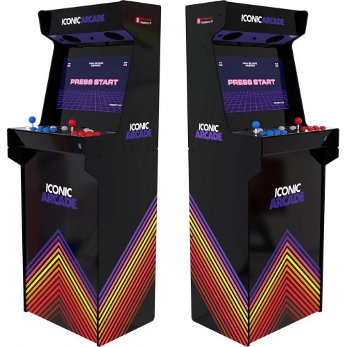 Arkademaskine Iconic Arcade kabinet med Wi‑Fi - Multifarvet
