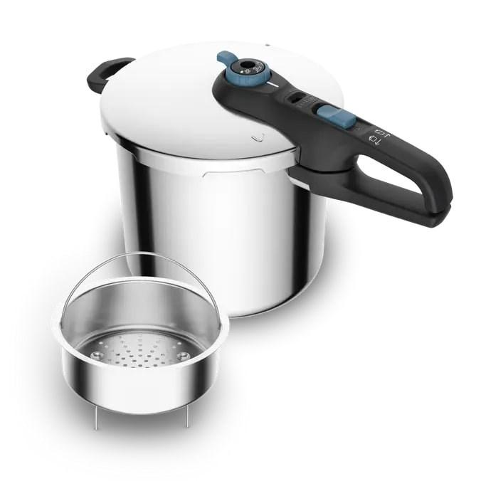 Trykkoger Tefal Secure Trendy 8 l - rustfrit stål