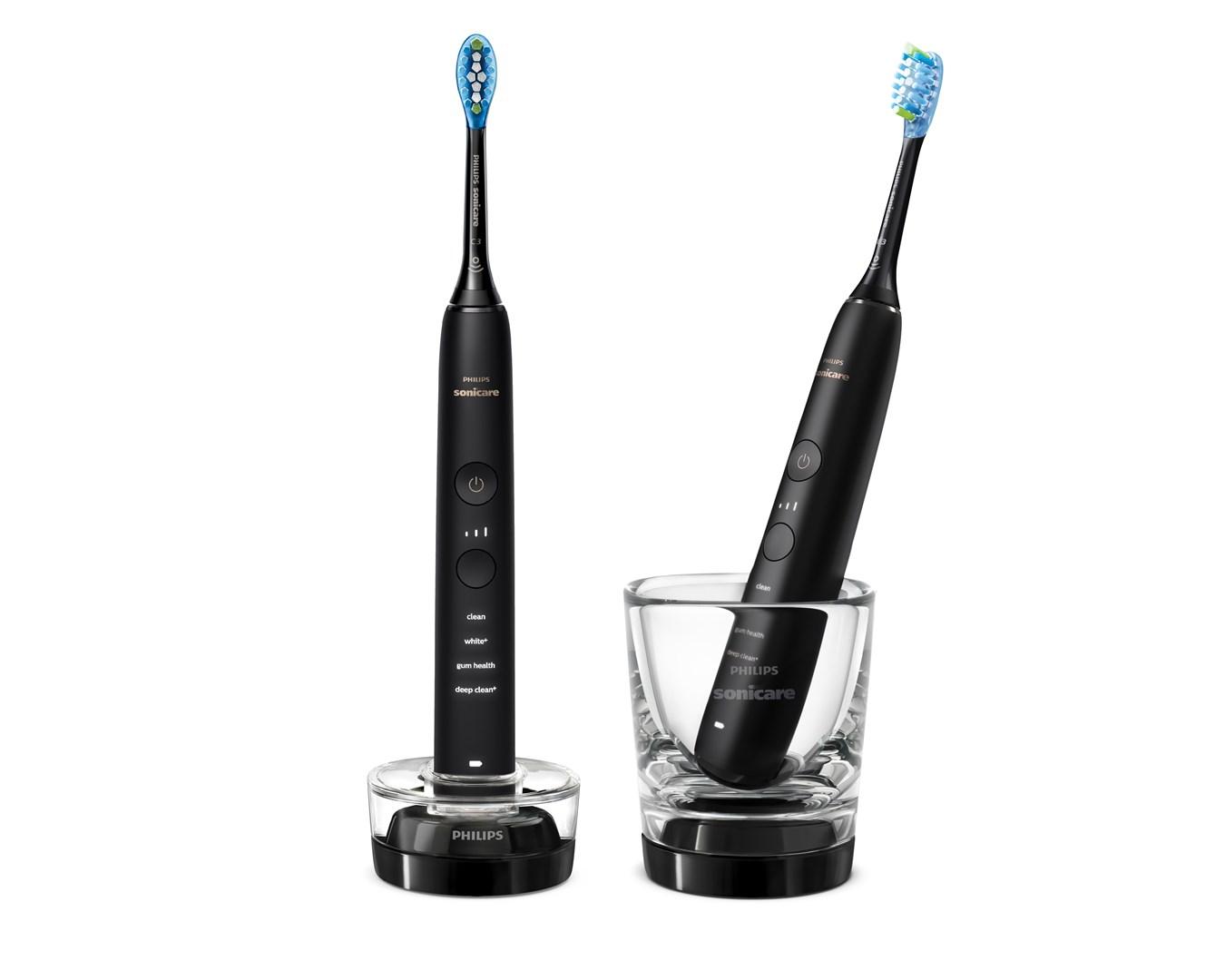 Elektrisk tandbørste - Philips Sonicare DiamondClean 9000 HX9914/54, 2-pack, sort
