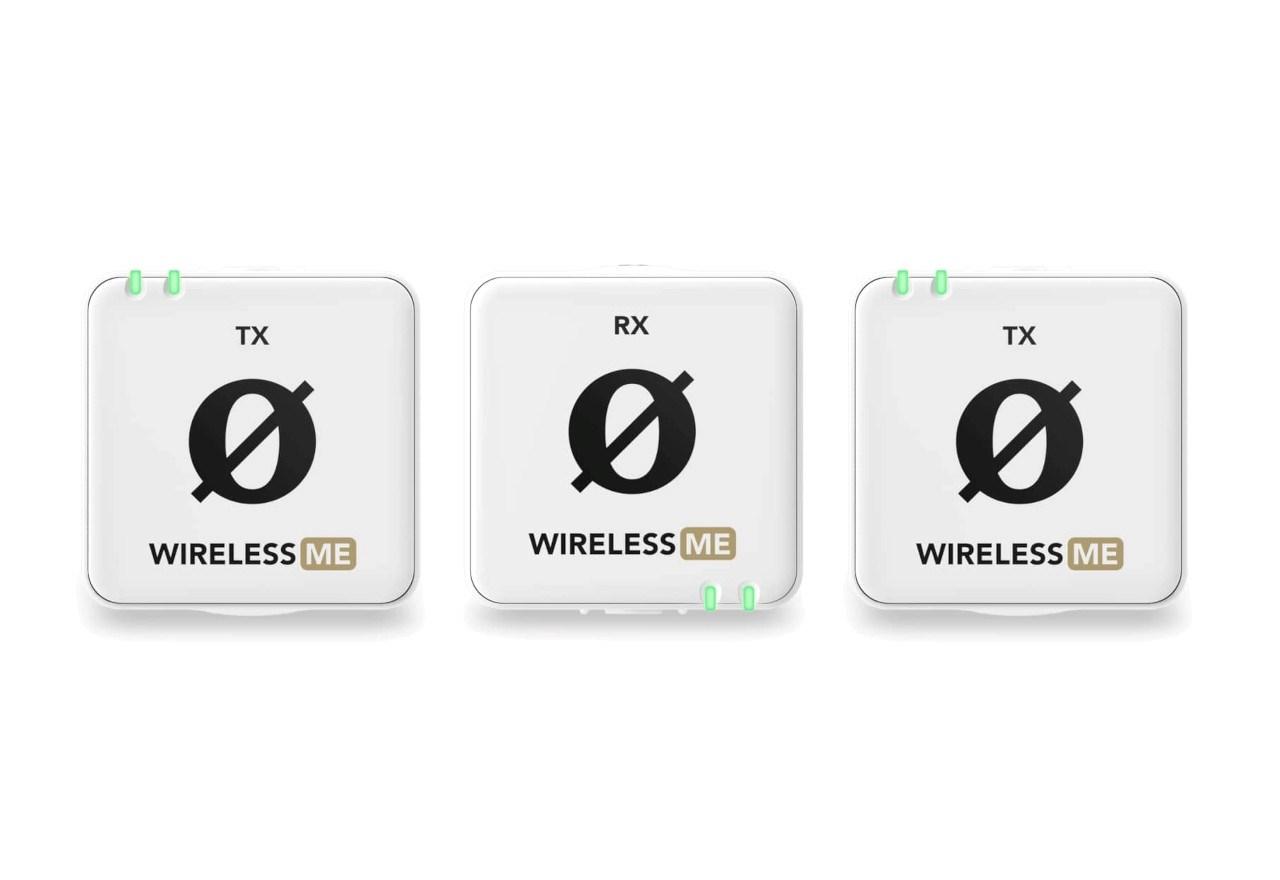 Trådløst mikrofonssystem Røde Wireless ME Dual Hvid - to sendere, to-kanals optagelse billede