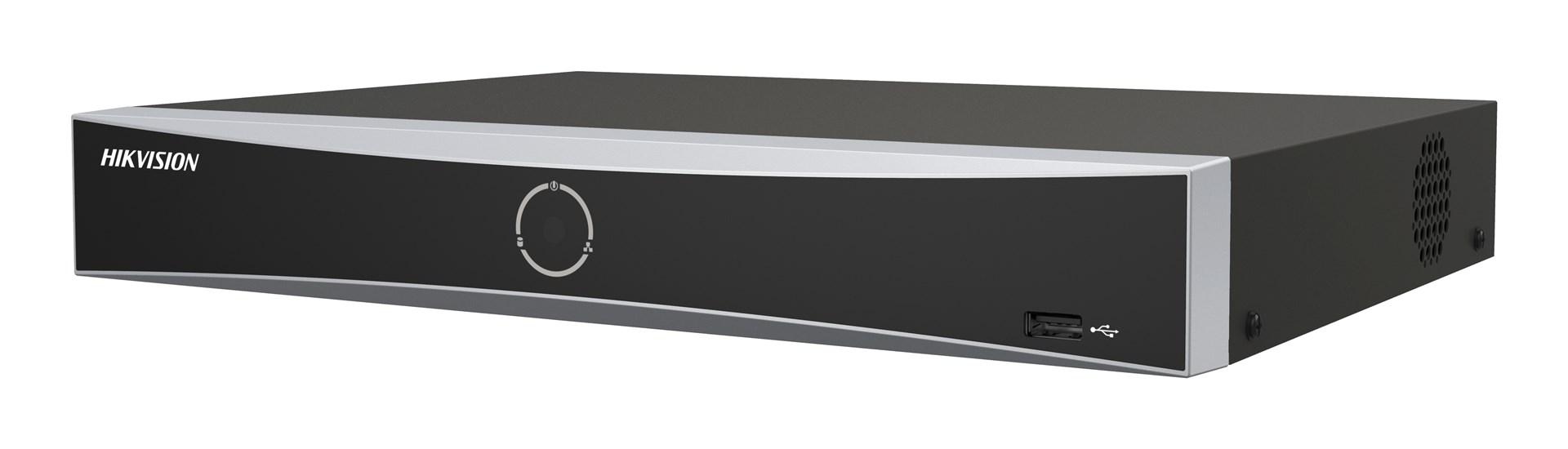 Netværksoptager 4K med PoE - Hikvision Pro Series 4-kanals AcuSense NVR (1U)