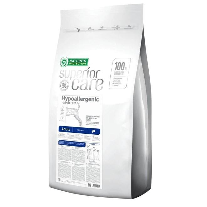 Hundefoder tørfoder – NATURE'S PROTECTION Superior Care Hypoallergenic Laks 10 kg billede