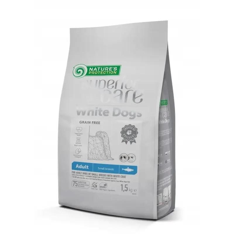 Hundefoder tørfoder – Nature’s Protection Superior Care White Dogs Small Breeds Herring 1,5 kg billede
