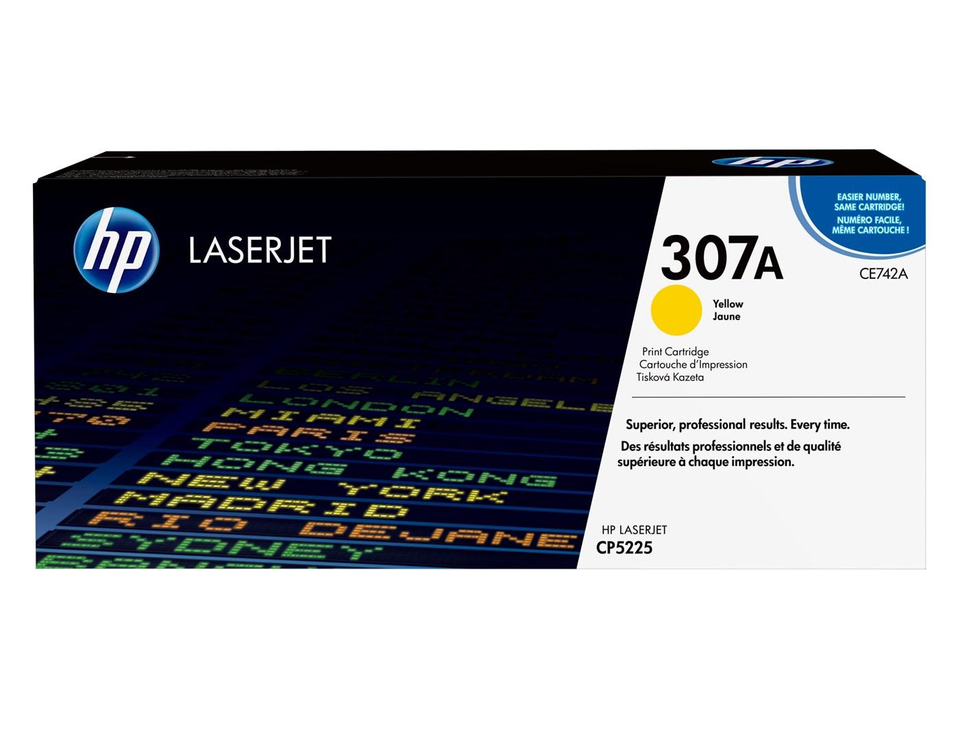 Tonerpatron til laserprinter HP 307A gul - Original