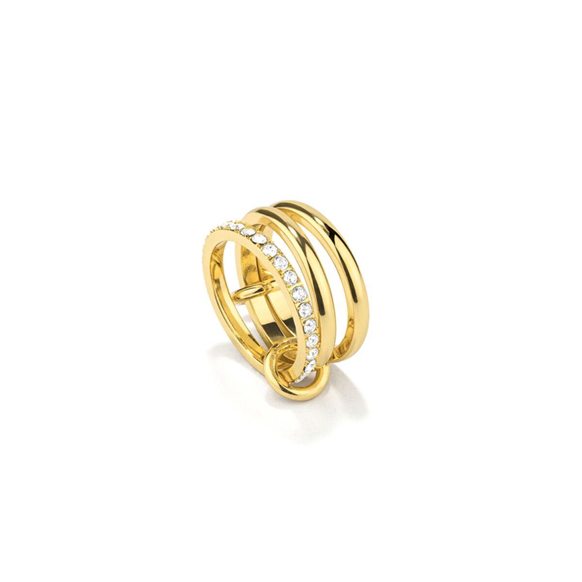 Ring dame Radiant - elegant gylden ring str. 14 billede