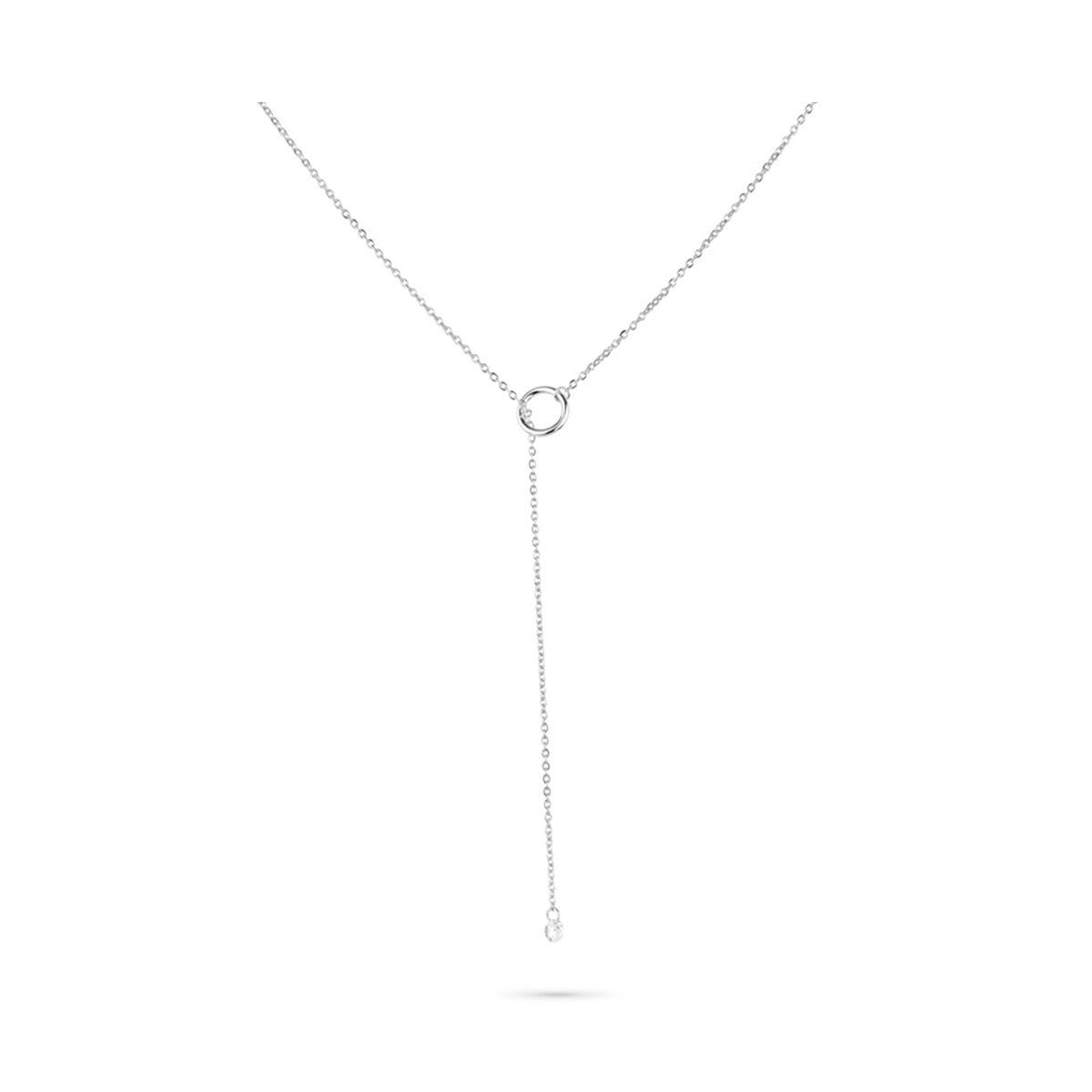 Halskæde dame Radiant - sølvfarvet, elegant Y-design (RY000266A) billede