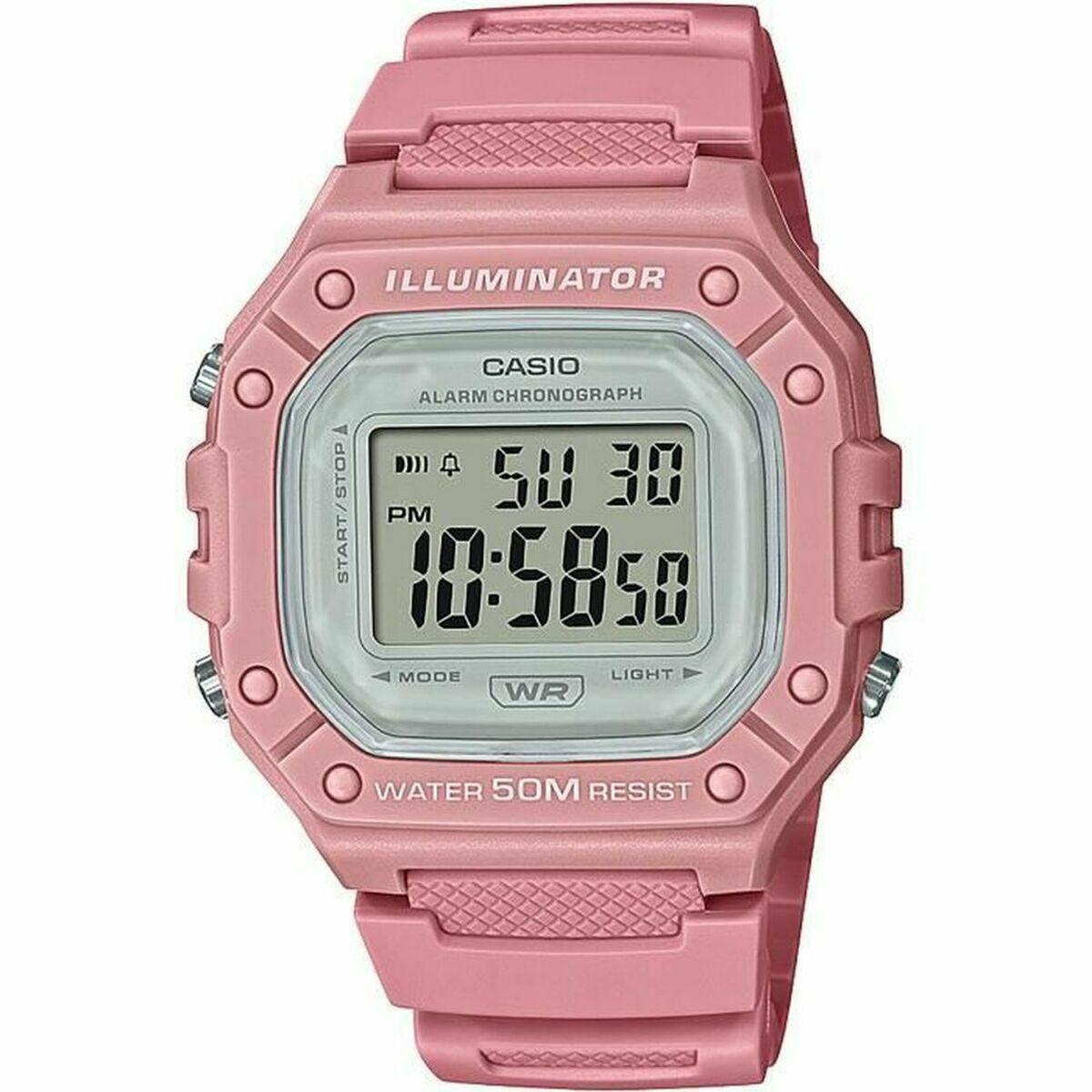 Dameur Casio sport digital - WR 50M, alarm, kronograf (Ø 43 mm) billede