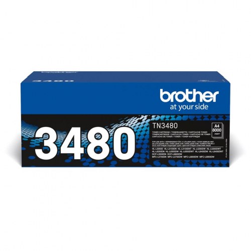 Toner til laserprinter Brother TN-3480 – sort, høj kapacitet (XL)