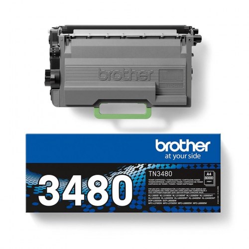 Toner til laserprinter Brother TN-3480 – sort, høj kapacitet (XL)