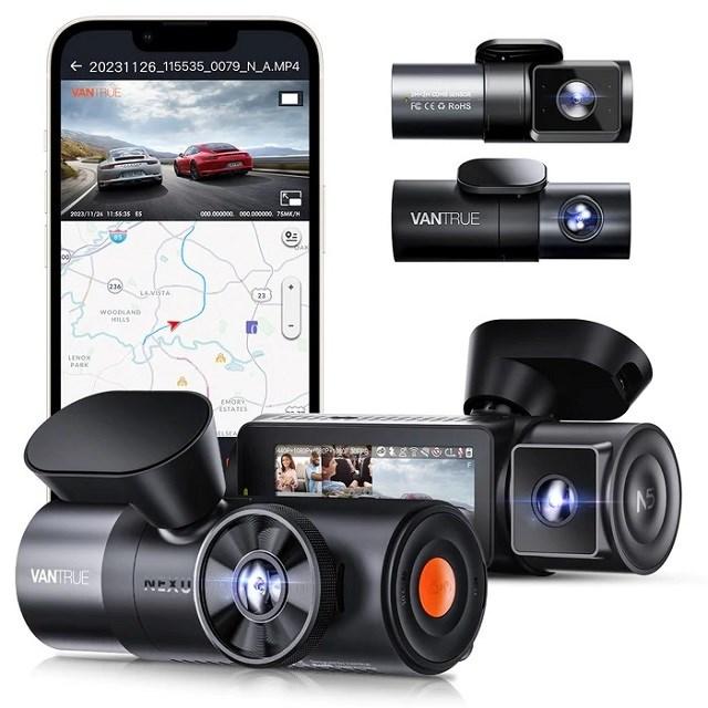 Dashcam VANTRUE NEXUS N5 - 4-kamera bilkamera med GPS og Wi‑Fi billede