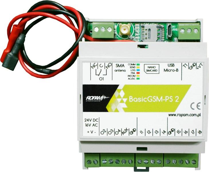 Alarmmodul ROPAM BasicGSM-PS 2 med SMA-antenne billede