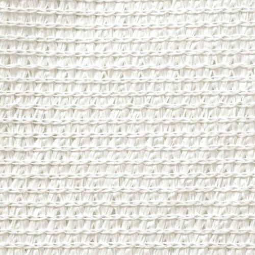 Solsejl 2,5x4 m HDPE 160 g/m² hvid